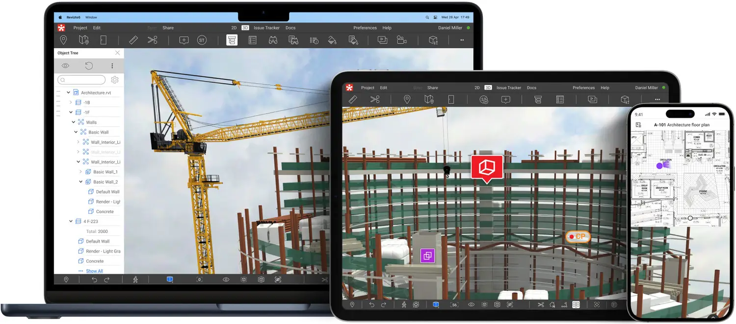 Multiple devices showing same 3D CAD image  