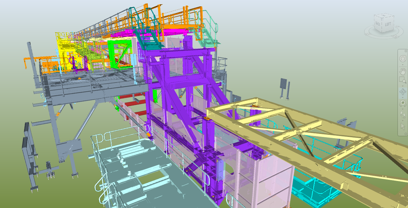 3D model of material handling project